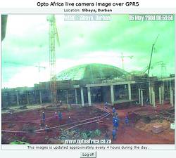 Data from the plants and cranes is transmitted via MTN&#8217;s GPRS network to Opto Africa&#8217;s dedicated web server